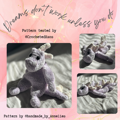 Dino/Dragon snuggle Haak patroon (PDF bestand) (US terms)