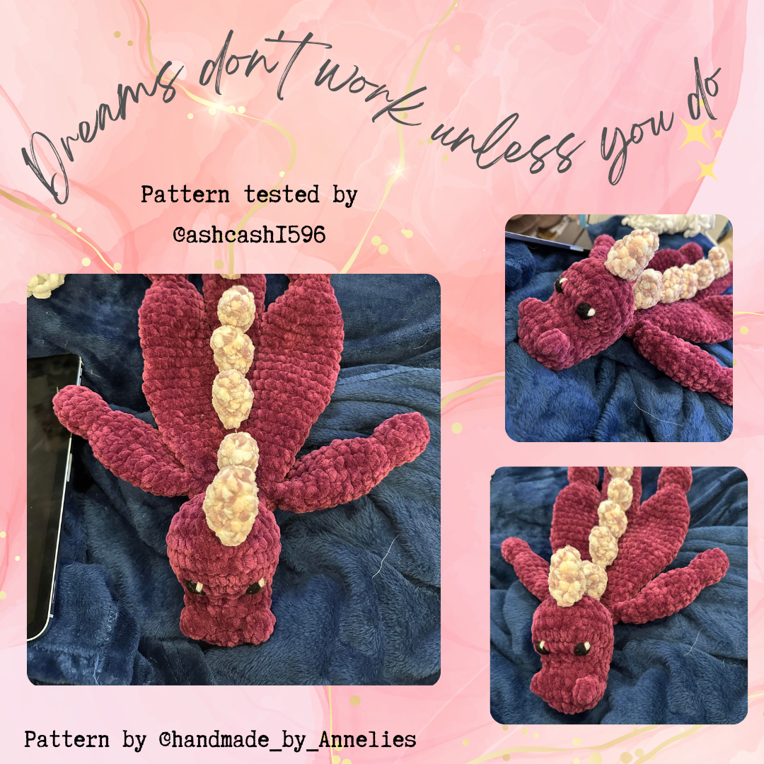 Dino/Dragon snuggle Haak patroon (PDF bestand) (US terms)