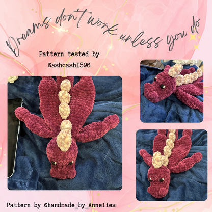 Dino/Dragon snuggle Haak patroon (PDF bestand) (US terms)